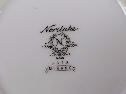 Noritake Mirano Milchkännchen & Zuckerdose mit Deckel #678 schwarzes Band - Bild 15 von 15