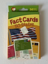 Apple Seed Fact Cards 50 States 3.25x4.75 Inches NEW