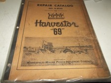 Minneapolis Moline Harvestor "69"Repair Parts Catalog