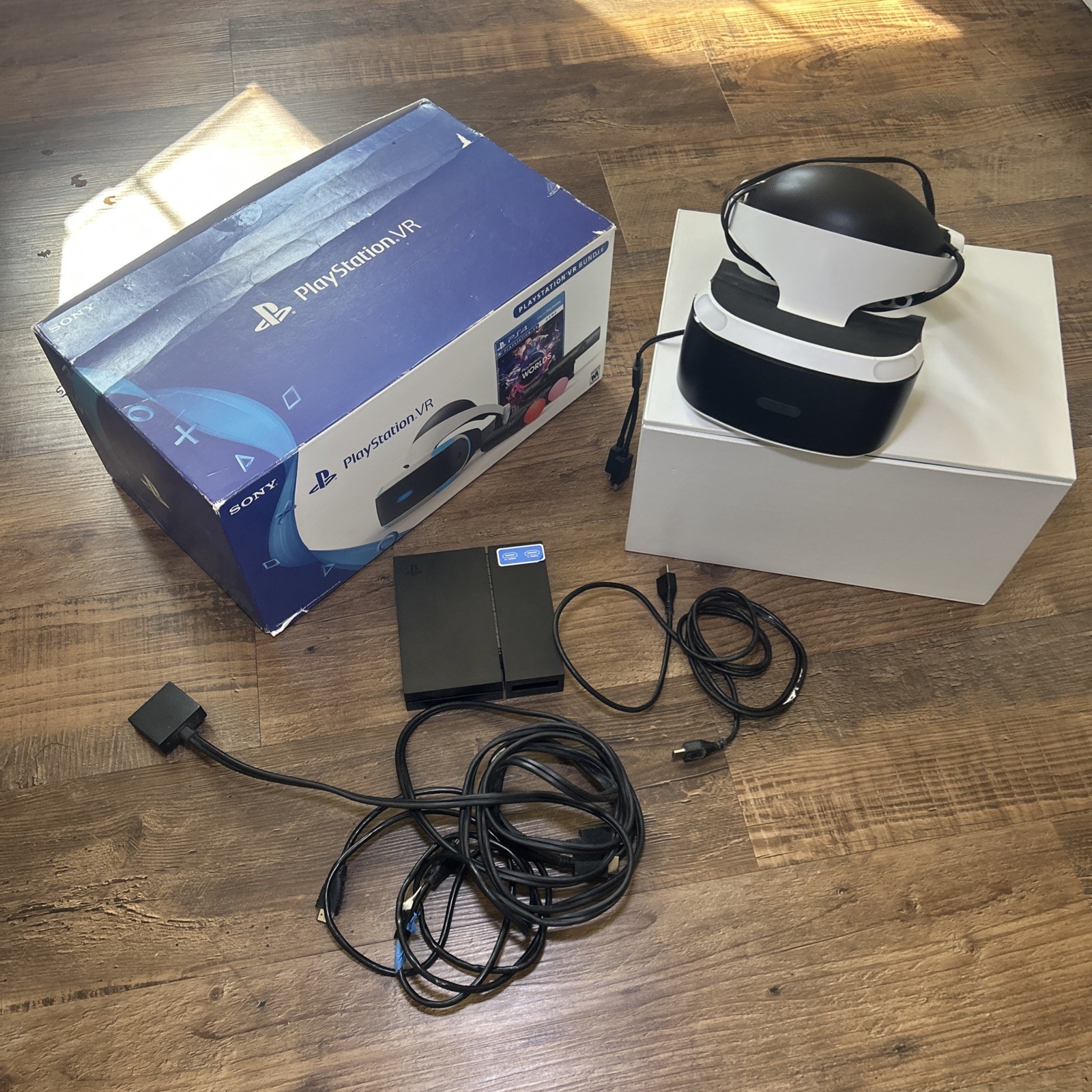 Sony PlayStation VR Launch Bundle w/ Headset, & Chords - No game or Controllers