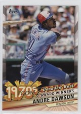 2020 Topps Decades Best Series 2 Award Winners Andre Dawson #DB-33 HOF 00jz