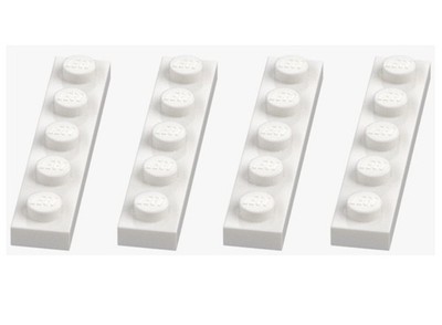 LEGO   4x plate 1x5 white 78329 new 6350399 white plate snow winter