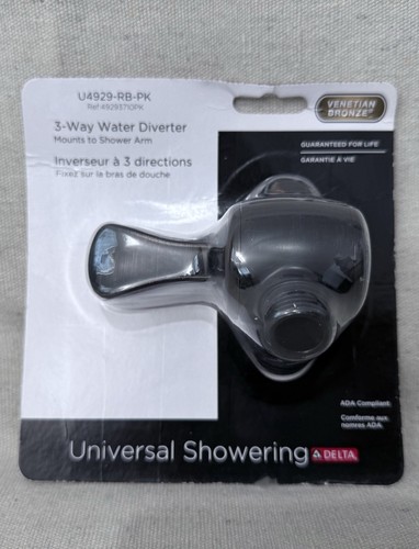 Delta U4929-RB-PK Desviador de brazo de ducha de 3 vías para cabezal de ducha portátil - Imagen 1 de 2
