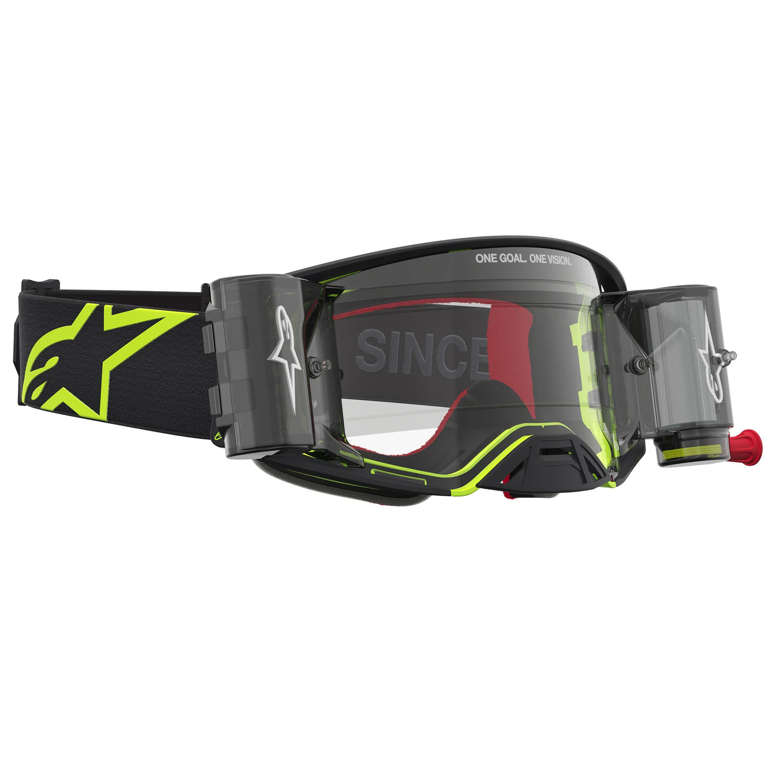 Alpinestars Supertech FIRMA Roll-Offs MX Enduro Goggles (Black/Yellow Fluo) Clea - Image 4