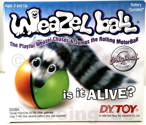 Weazel-Ball Wieselball Wiesel am Ball batteriebetrieben Spielzeug Hunde & Katzen