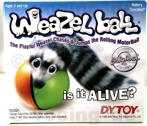 Weazel-Ball Wieselball Wiesel am Ball batteriebetrieben Spielzeug Hunde & Katzen - Picture 1 of 2