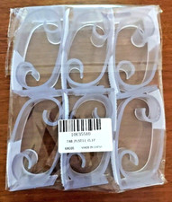 12 pcs Plastic Table Skirt Clips Attachments w/ Table Linens Decorations 3" NEW