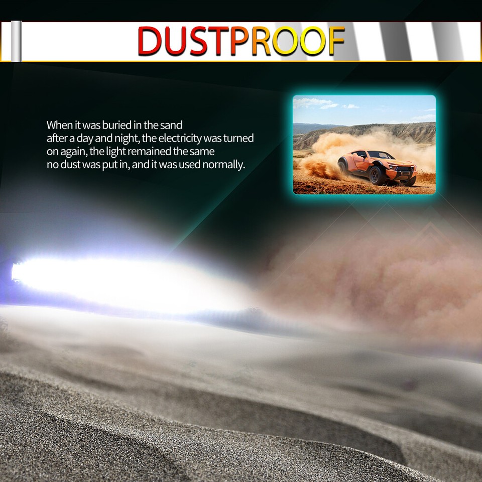 10inch Slim LED Light Bar Spot Flood Combo Work SUV Boat Offroad Driving ATV 4WD - Foto 7