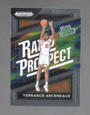 Terrance Arceneaux 2024 Panini Prizm Draft Picks Green Prizm Rated Prospect No.3