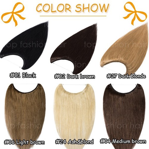 THICK Hidden Secret Wire In 100% Human Remy Hair Weft Extensions One Piece Ombre - Picture 10 of 38