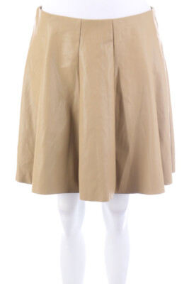 Hailys Faux Leather-Mini-Rock XL beige