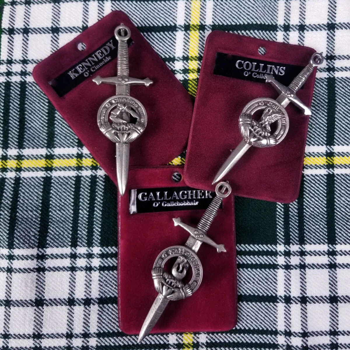 Irish Family Coat of Arms Kilt Pin - Made in Scotland