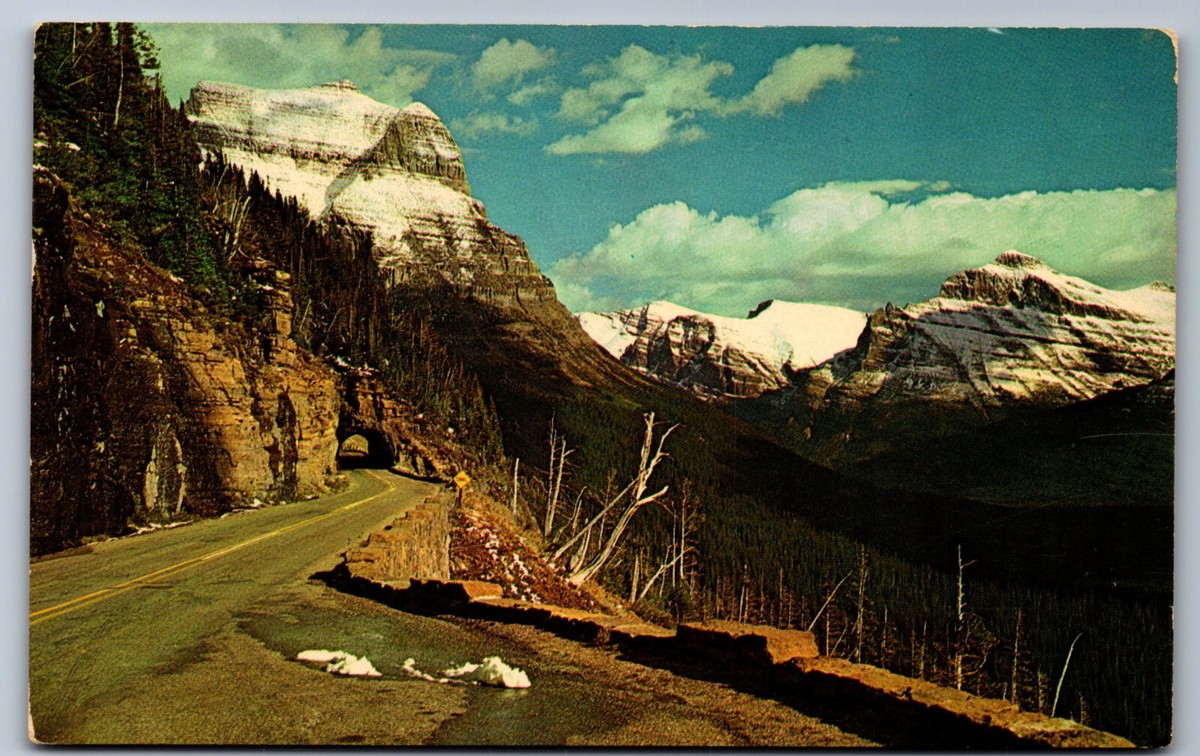 101    A Spectacular View on Logan Pass, Going to the Sun Highway, Glacier National Park, Mont.. | Montana History Portal