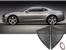 2pcs ABS Quarter Side Window Scoop Louvers Cover Trim for Chevy Camaro 2010-2015