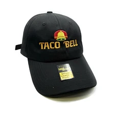 Retro Taco Bell Dad Hat Strapback (Black)