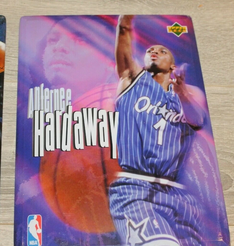 GRAN PÓSTER 1996 Upper Deck Penny Anfernee Hardaway tarjetas de metal 8" x 11" sellado Foto 4 de 4