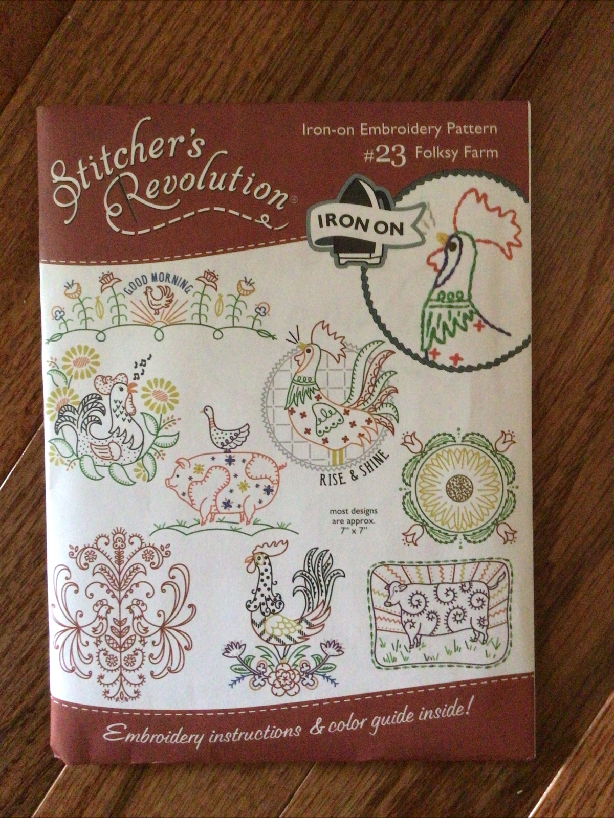 3 Pack) Stitcher's Revolution Brand Gnome Sweet Gnome Iron On Transfer Pattern For Embroidery