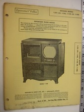 SAMS Photofact Folder SYLVANIA Models 1-076 Ch. 1-108 , 1-128 Ch. 1-108 BIS