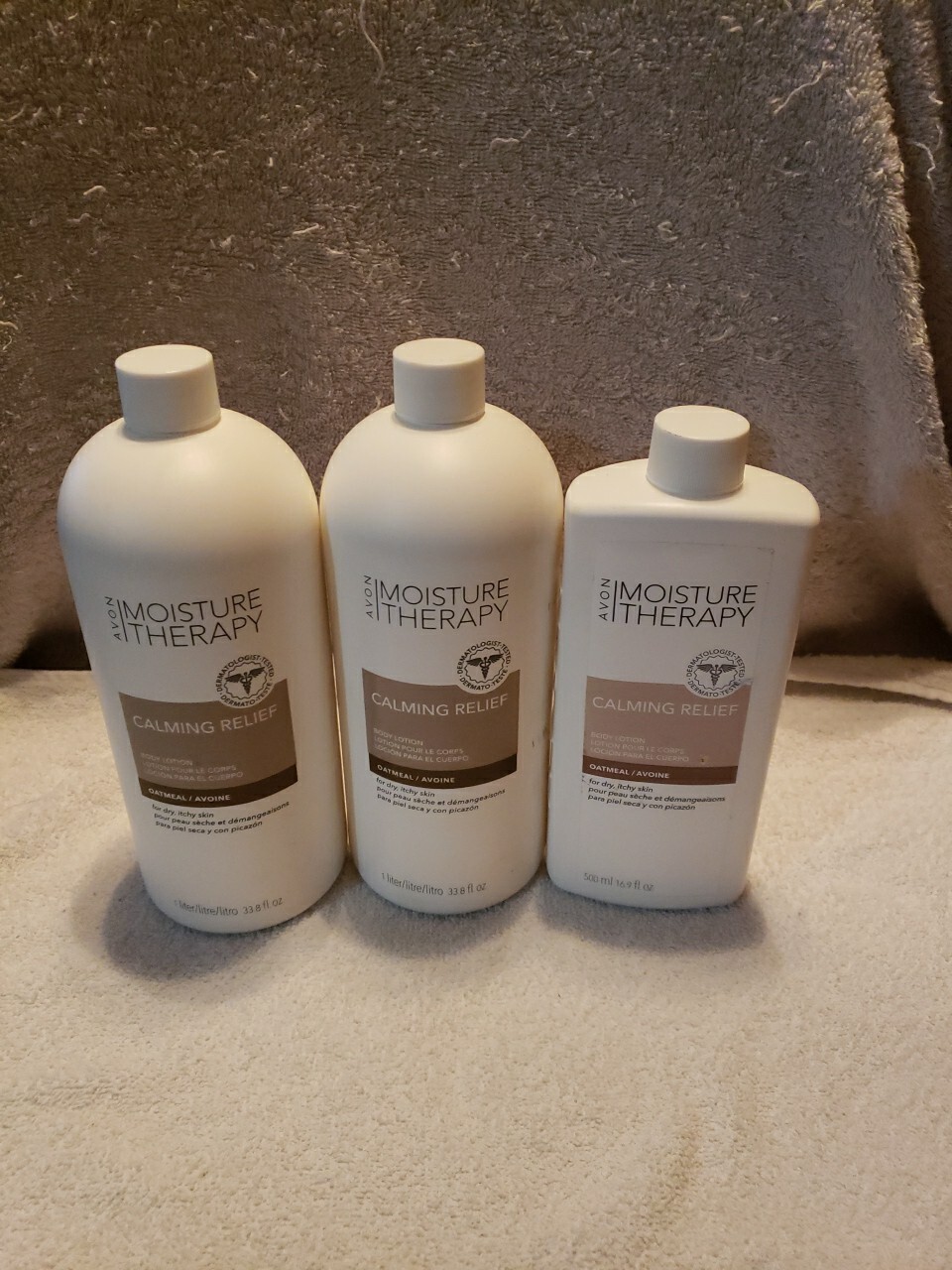Avon Moisture Therapy Calming Oatmeal Body Lotion 3-Pack