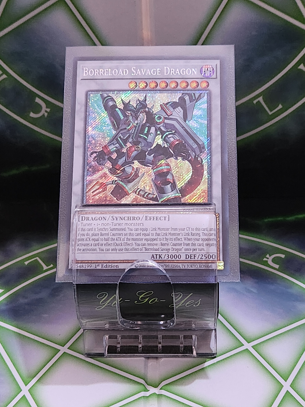 RA01-EN033 Borreload Savage Dragon Platinum Secret Rare 1st Edition YuGiOh Card
