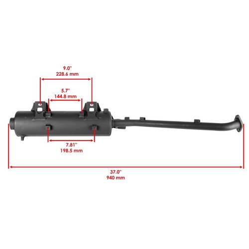 18087-0167 18087-0098 Exhaust Muffler for Kawasaki Brute Force 650 KVF650 06-13 - Picture 3 of 9