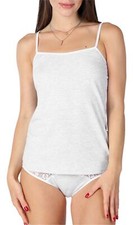 Damen Bellivalini Unterhemd Baumwolle Hemd Tr&auml;gern Ausschnitt Rund XS-XXXXL