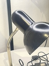 Lampe De Bureau Hobby Brillant Noir Métal - Ampoule E27 40W - Neuf