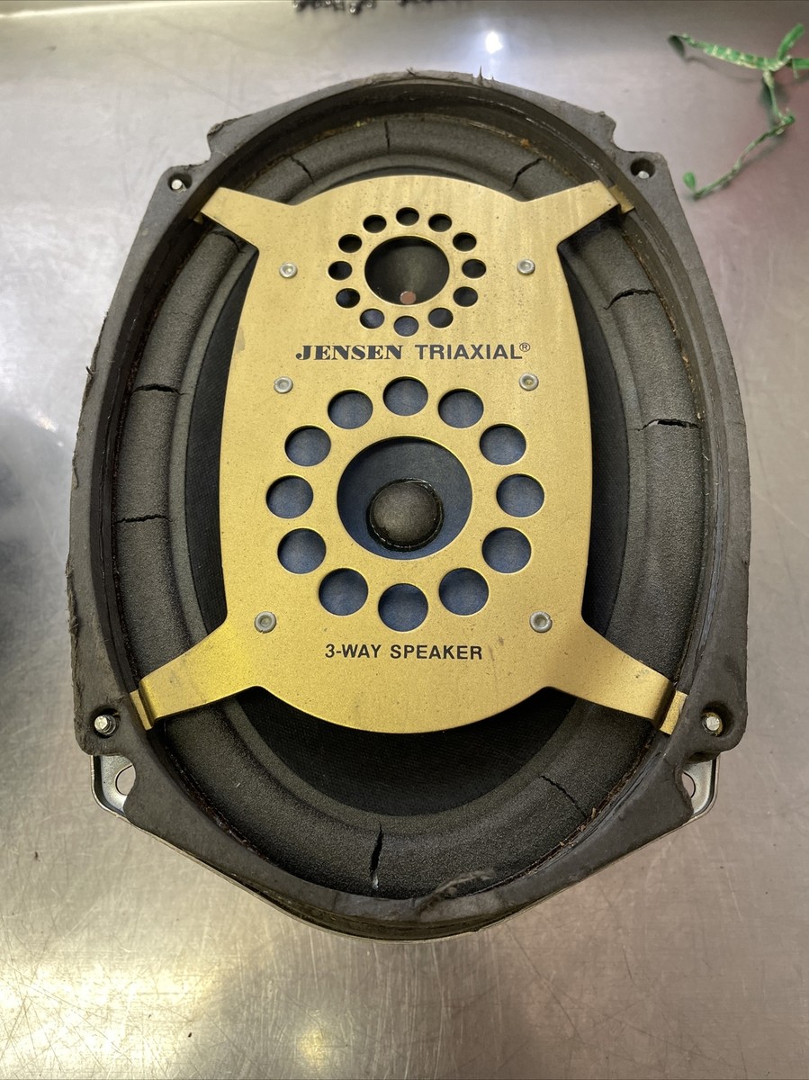 Vintage Jensen 6x9 TRIAXIAL 3-Way Speakers one Grill 20 oz magnet