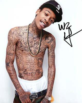 wiz khalifa 直筆サイン入りフォト Wiz Khalifa Signed Autographed YOUNG WILD & FREE 8x10 Photo