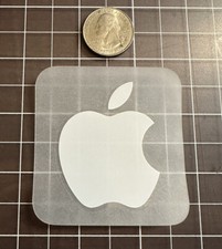 White Apple Logo Sticker Decal - Genuine OEM Stickers / Decal - NEW