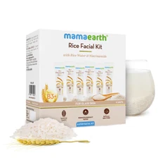 Mamaearth Rice Facial Kit With RiceWater & Niacinamide for Glass Skin-60g(10gX6)