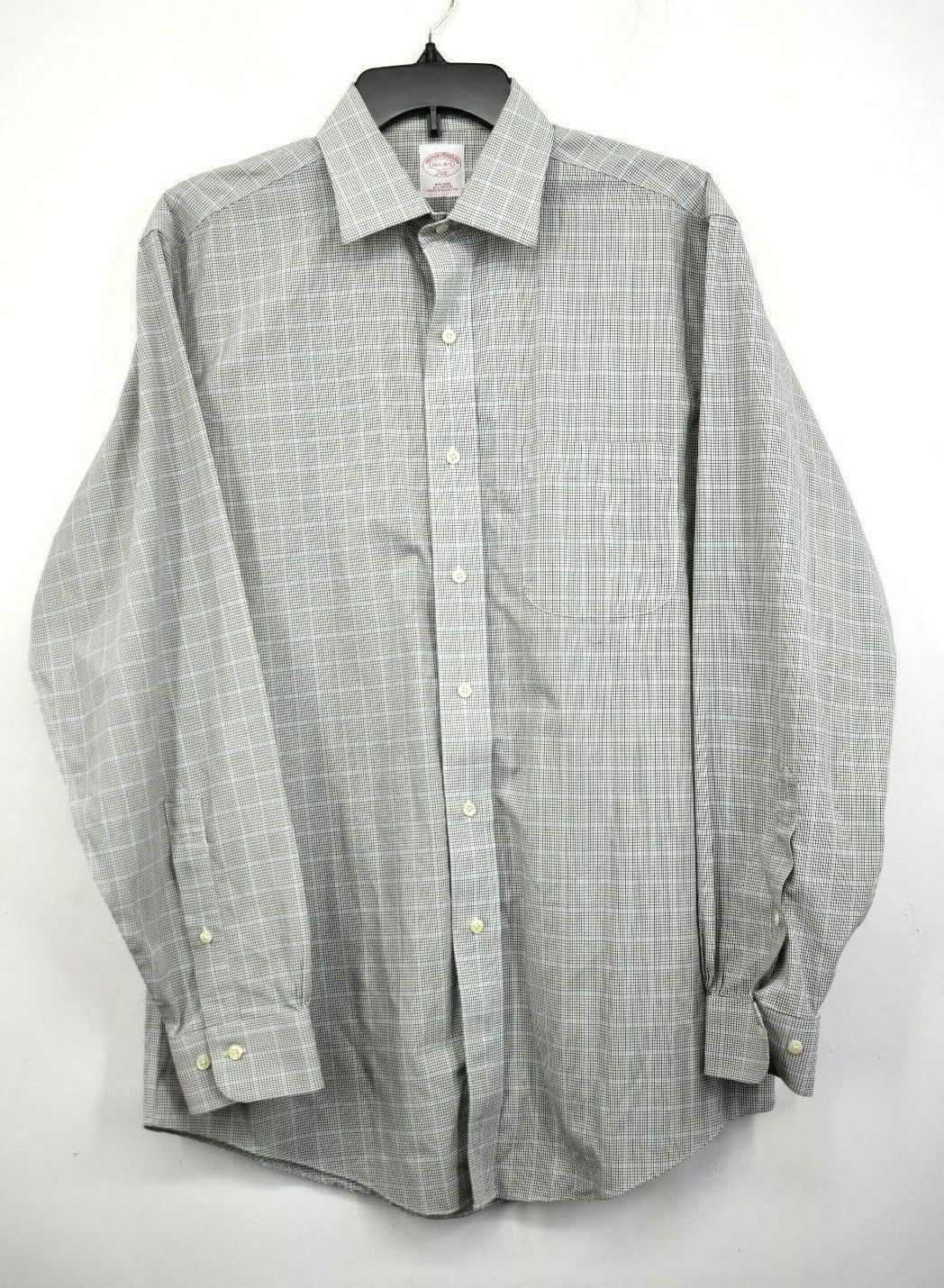 Brooks Brothers 346 Long Sleeve Button-Down Check Shirt, Men's Size L / eaa490044