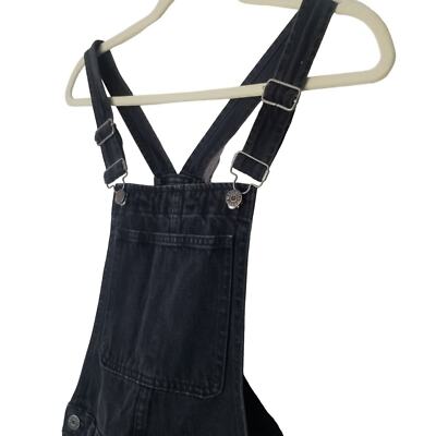 Short Salopette Madewell Adirondack - Jean Noir, Taille S, Femme, Occasion
