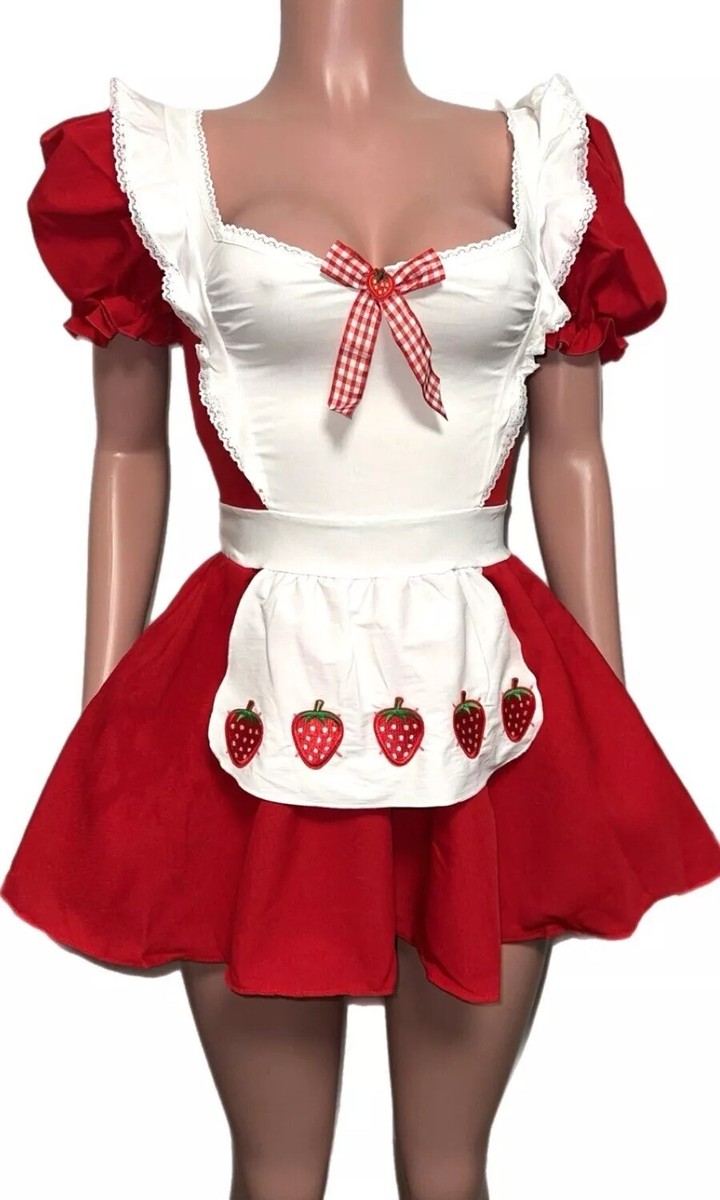 Viral Strawberry Shortcake Leg Avenue Red Trashy Country