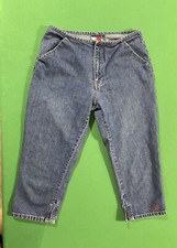 Vintage Tommy Hilfiger Denim Jean Capri Cropped Pants Womens Size 11
