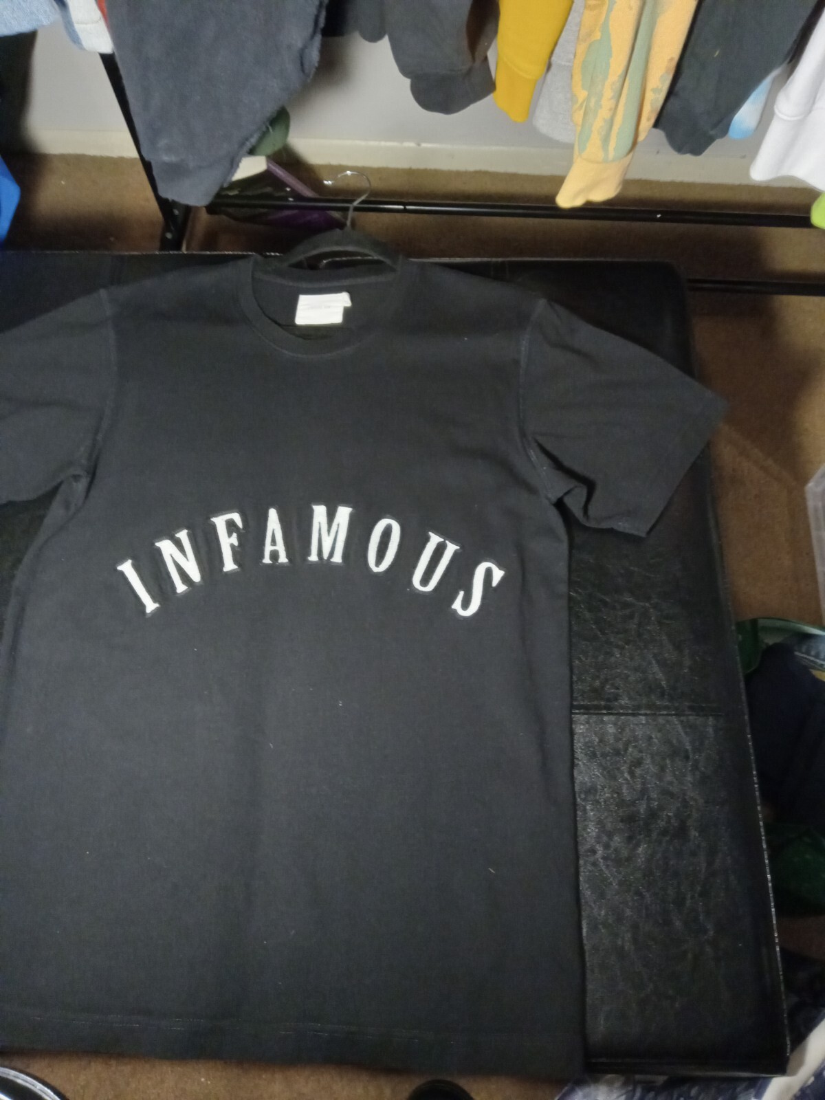 FILA T shirt a righe nera (stampa famigerata) taglia M