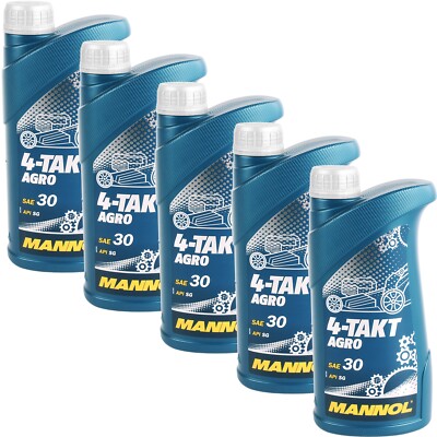 5 LITER MANNOL 4-TAKT ÖL SAE 30 API SG JASO MA2 4T MOTORÖL GARTEN GERÄTE 4 TAKT