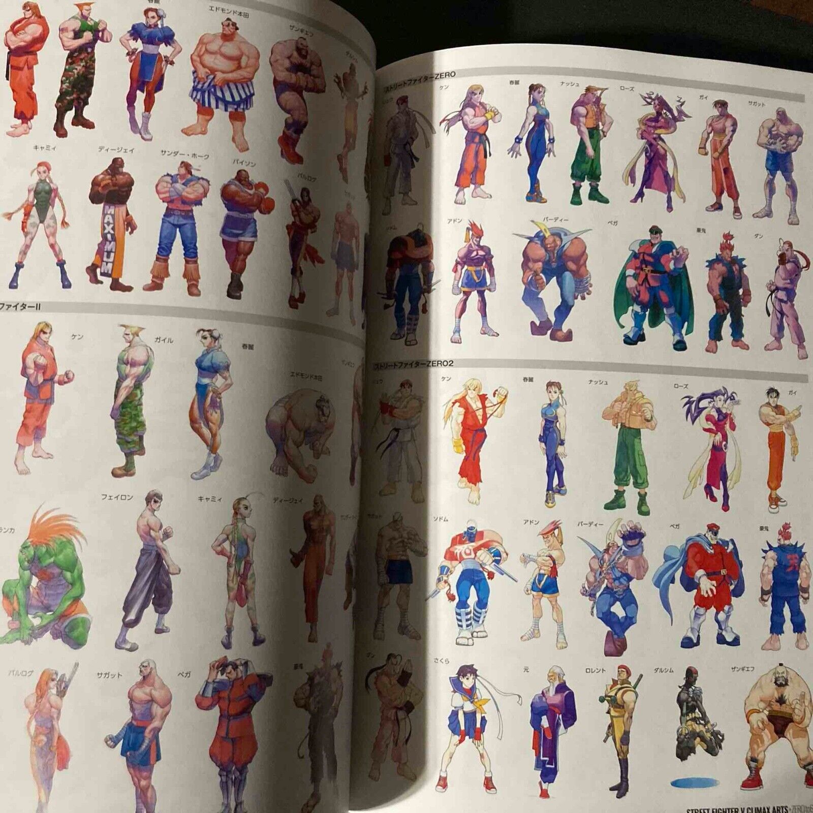 Street Fighter V 5 Climax Arts + Zero to 6 Art Book, Design Works Visual  Capcom