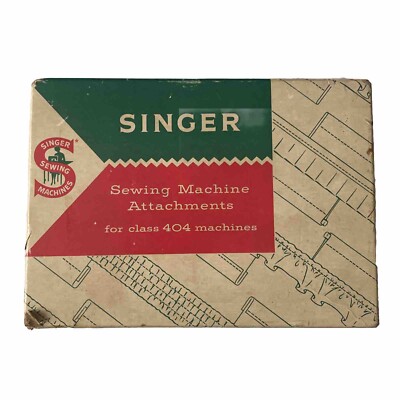 Singer Slant Needle  404 In Original Box With Instructions Also Buttonholer 