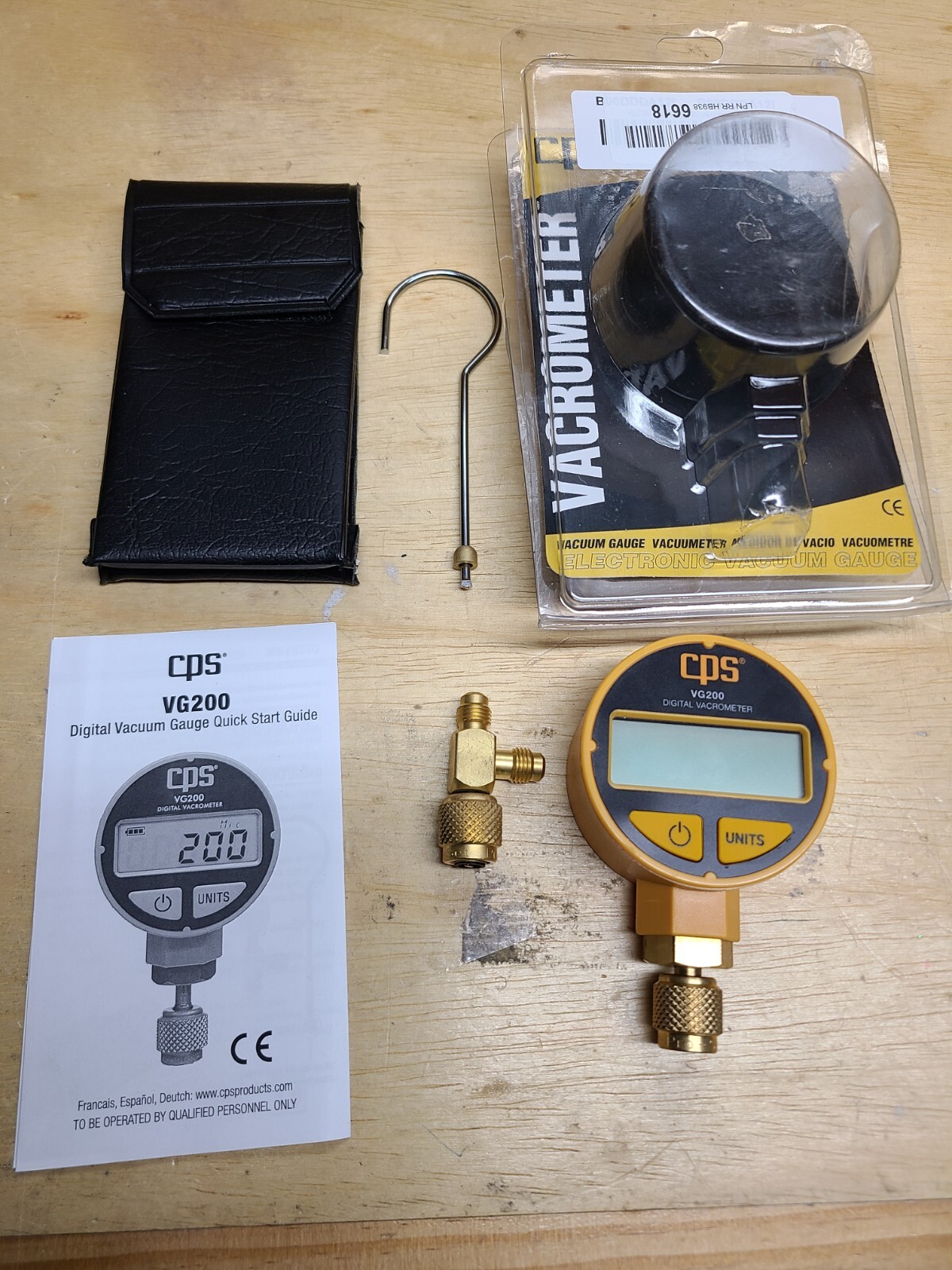 CPS Products VG200 Digital Vacuum Gauge, Measures in Microns Used eBay