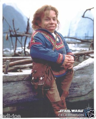 Official Pix 8x10 Photo Warwick Davis Willow Star Wars Celebration VI