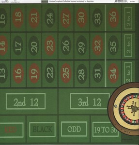 Papercut roulette simulator