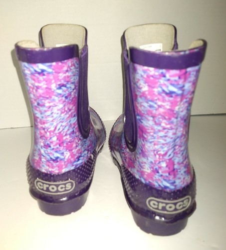 Zapatos para mujer Crocs azul/púrpura talla 4 excelente estado - Imagen 9 de 10
