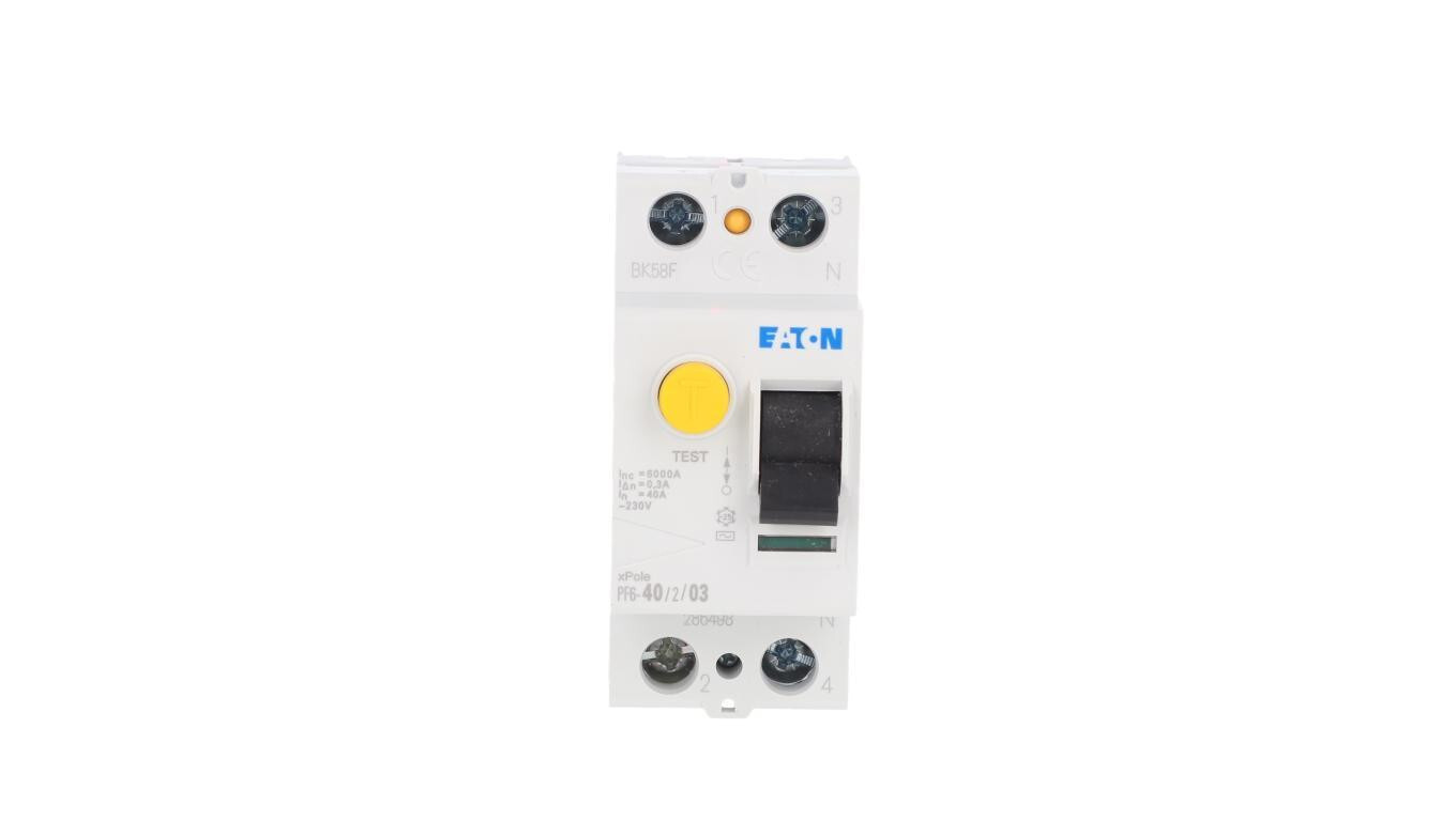 Residual current circuit breaker 2P 40A 0.3A type AC PF6-40/2/03 286498 /T2UK