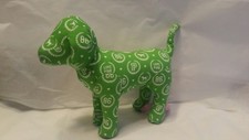VICTORIA'S SECRET PINK Dog Green Dot Plush Doll Toy Rare Collectible