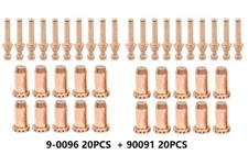 40PK 9-0096 Electrode 9-0091 Nozzle 0.6mm For Thermal Dynamics SL40 Cutmaster 42
