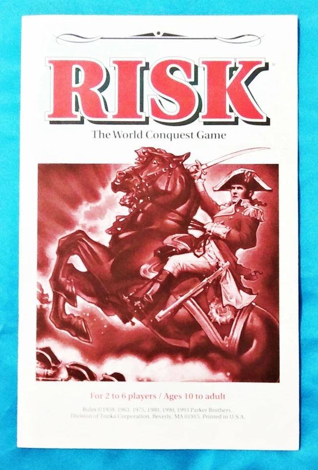Game Board & Instructions - Vintage 1980's Risk Replacement Parts - Image 2 of 3