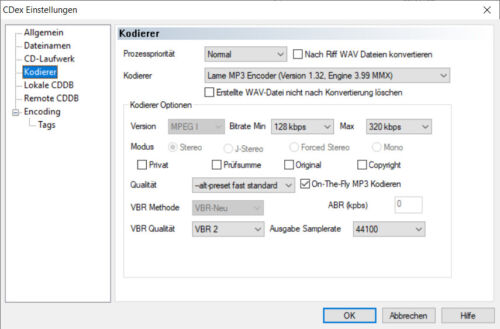 Audio CD zu MP3 Umwandeln, Erstellen/ Extractor/ Ripper/ Encoder/ Software/ CDex - Bild 6 von 7