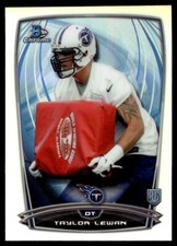 2014 Bowman Chrome Refractor Taylor Lewan Rookie #128