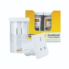 2 Pack UK combined Travel Main Plug Adapter Adaptor to Panama, Peru Philippines
